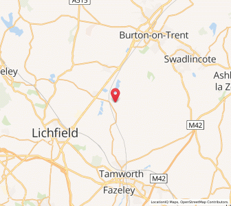 Map of Croxall, EnglandEngland