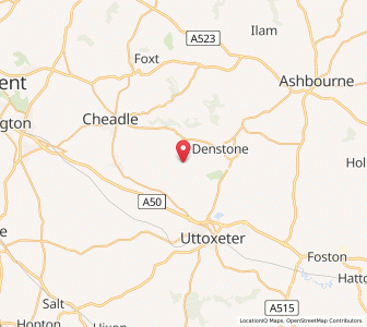 Map of Croxden, EnglandEngland