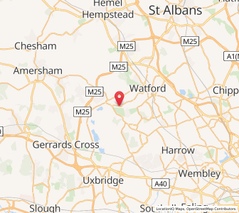 Map of Croxley Green, EnglandEngland