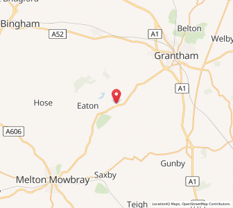 Map of Croxton Kerrial, EnglandEngland