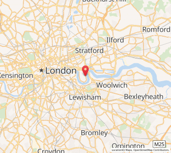 Map of Cubitt Town, EnglandEngland