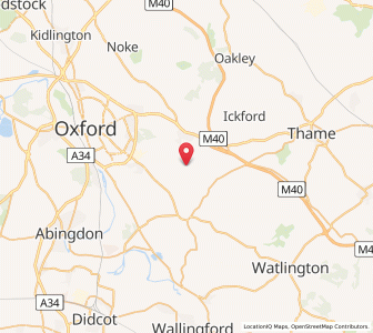 Map of Cuddesdon, EnglandEngland