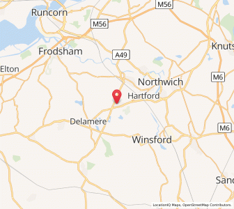 Map of Cuddington, EnglandEngland