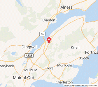 Map of Culbokie, ScotlandScotland