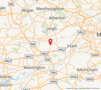 Map of Culcheth, EnglandEngland