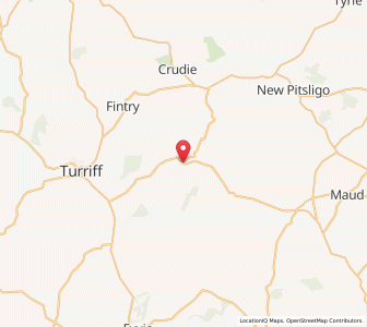 Map of Cuminestown, ScotlandScotland