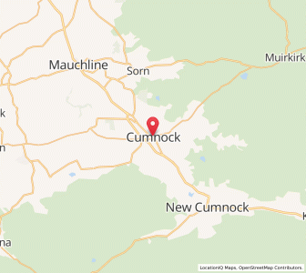 Map of Cumnock, ScotlandScotland