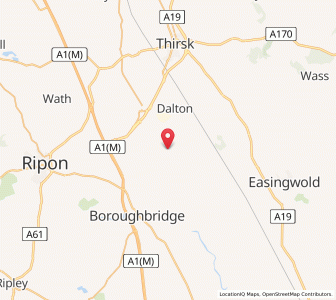 Map of Cundall, EnglandEngland