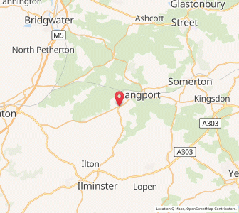 Map of Curry Rivel, EnglandEngland