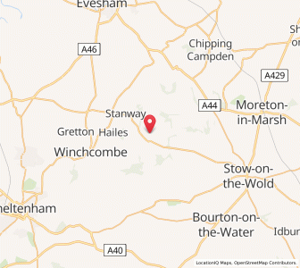 Map of Cutsdean, EnglandEngland