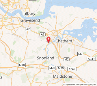 Map of Cuxton, EnglandEngland