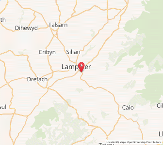 Map of Cwmann, WalesWales