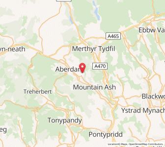 Map of Cwmbach, WalesWales