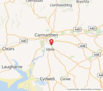 Map of Cwmffrwd, WalesWales