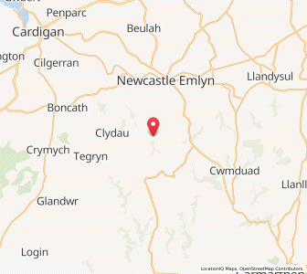 Map of Cwmorgan, WalesWales