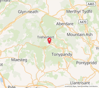 Map of Cwmparc, WalesWales