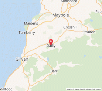 Map of Dailly, ScotlandScotland