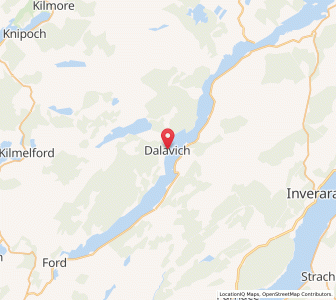 Map of Dalavich, ScotlandScotland