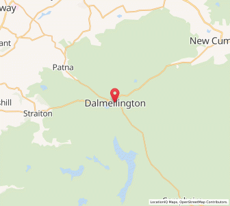 Map of Dalmellington, ScotlandScotland