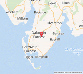 Map of Dalton in Furness, EnglandEngland