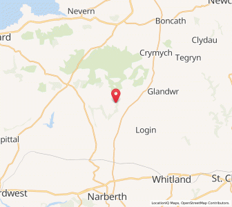 Map of Dandderwen, WalesWales