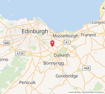 Map of Danderhall, ScotlandScotland