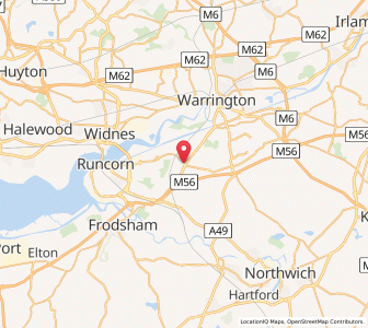 Map of Daresbury, EnglandEngland