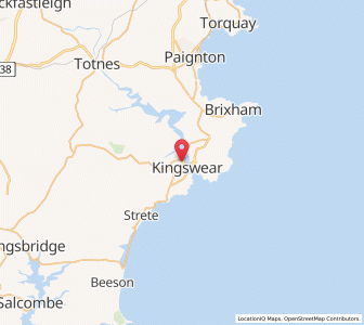 Map of Dartmouth, EnglandEngland