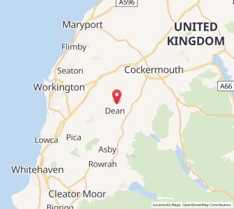 Map of Dean, EnglandEngland