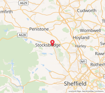 Map of Deepcar, EnglandEngland