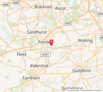 Map of Deepcut, EnglandEngland