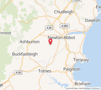 Map of Denbury, EnglandEngland