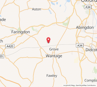 Map of Denchworth, EnglandEngland