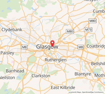 Map of Dennistoun, ScotlandScotland