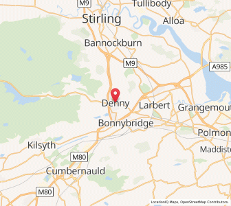 Map of Denny, ScotlandScotland