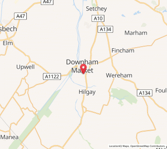 Map of Denver, EnglandEngland