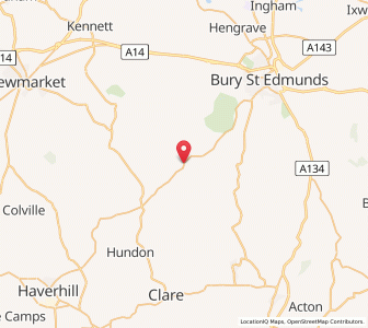 Map of Depden, EnglandEngland