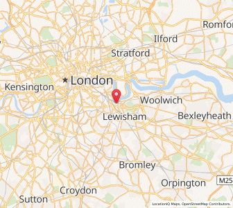 Map of Deptford, EnglandEngland