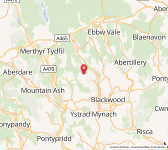 Map of Deri, WalesWales