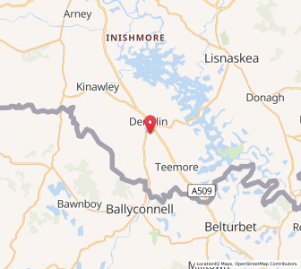 Map of Derrylin, Northern IrelandNorthern Ireland