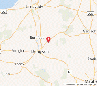 Map of Derryork, Northern IrelandNorthern Ireland