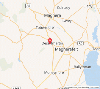 Map of Desertmartin, Northern IrelandNorthern Ireland