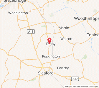 Map of Digby, EnglandEngland