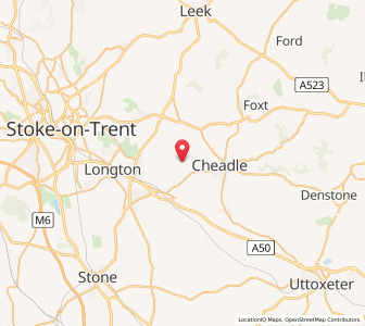 Map of Dilhorne, EnglandEngland