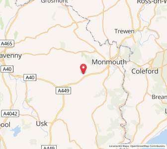 Map of Dingestow, WalesWales