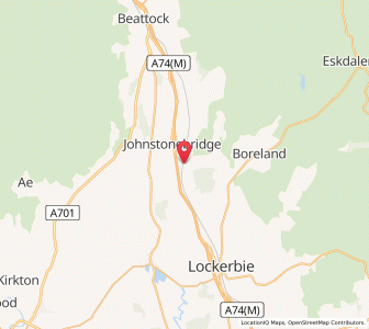 Map of Dinwoodie Mains, ScotlandScotland