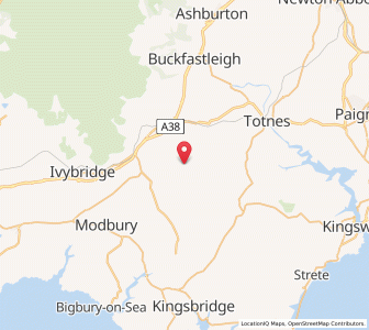 Map of Diptford, EnglandEngland