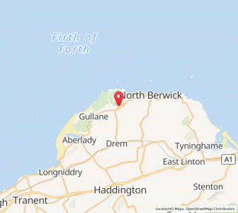 Map of Dirleton, ScotlandScotland