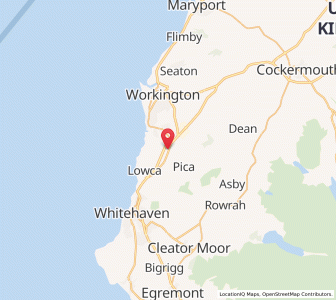 Map of Distington, EnglandEngland