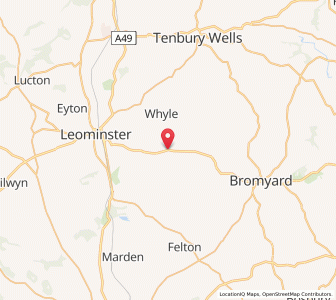 Map of Docklow, EnglandEngland